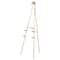 55.25" Gold Metal Large Foldable 2-Tier Display Easel with Scroll Finial